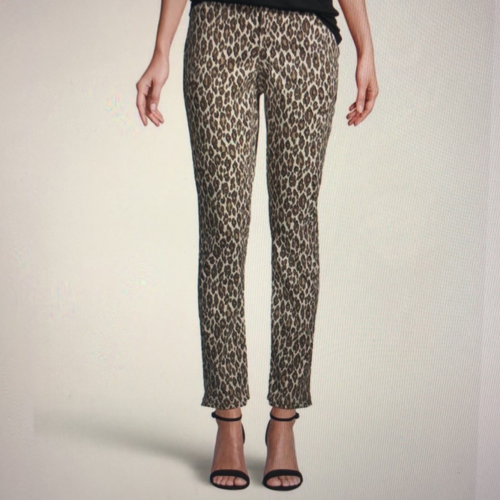 Chico’s Beige Leopard Jeans